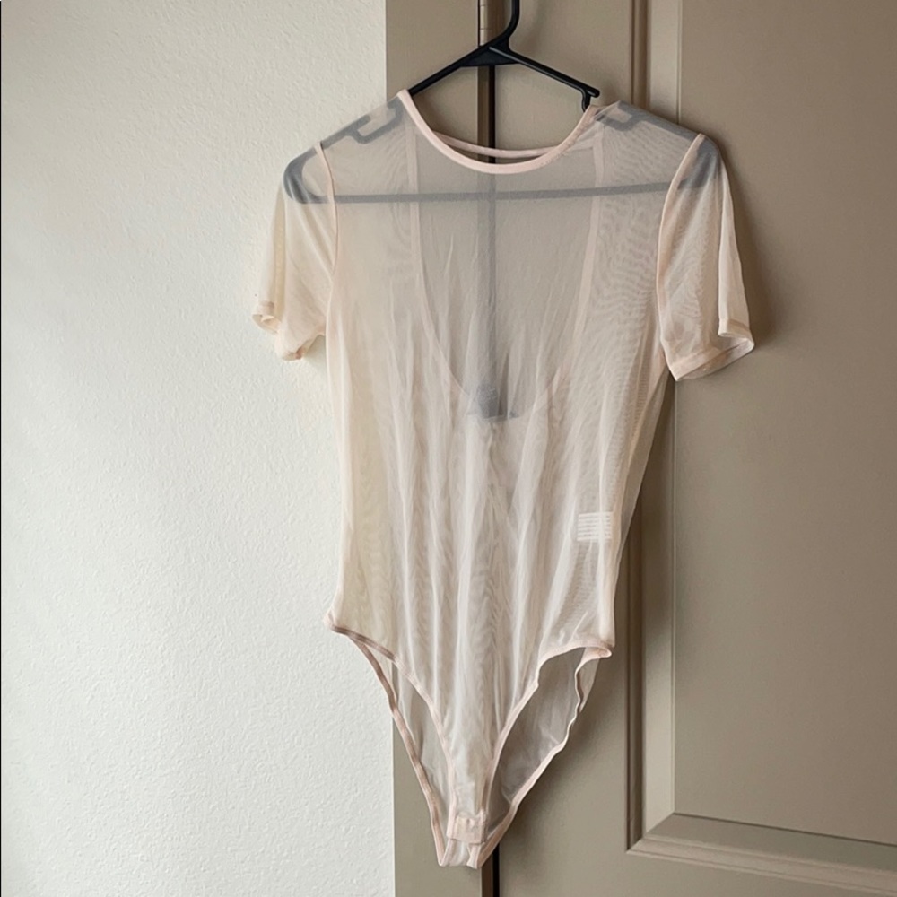NWT!! Nude See Through Bodysuit